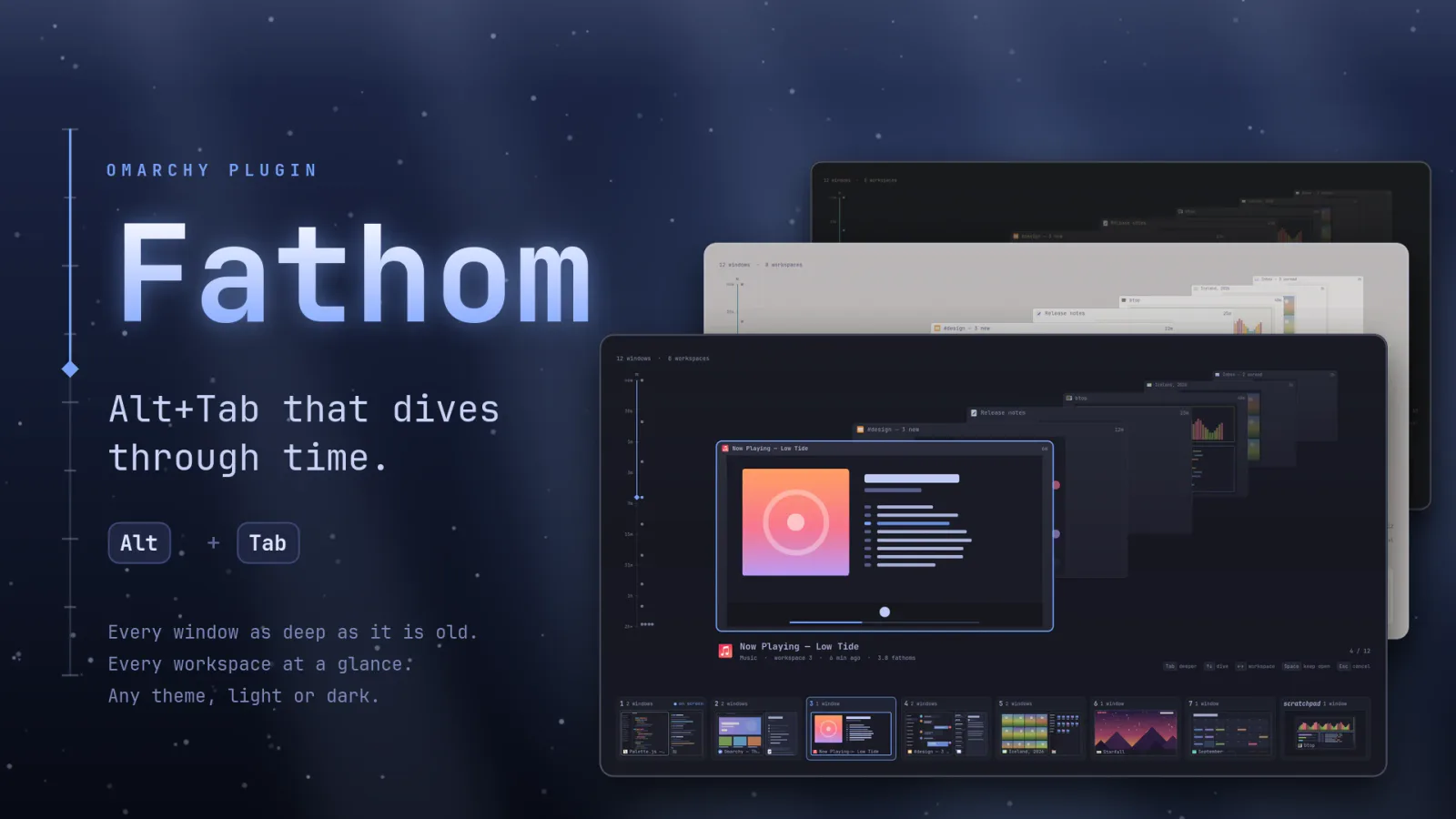 Fathom preview in the Omarchy Plugin Marketplace